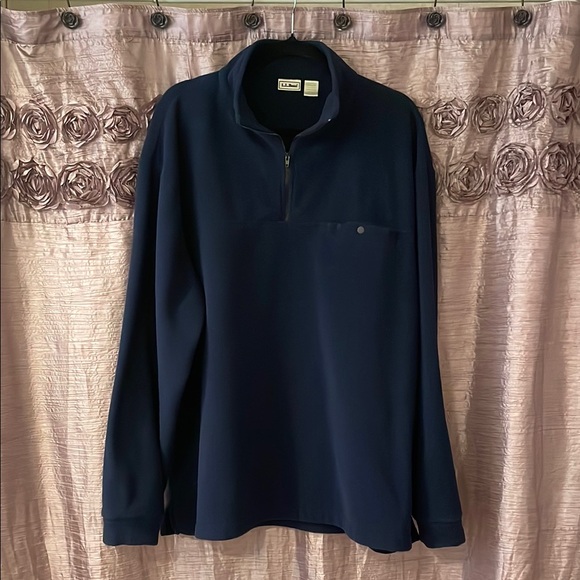 L.L. Bean Other - L.L. Bean Blue 1/4 Zip Up Sweater Soft Cozy Fleece
